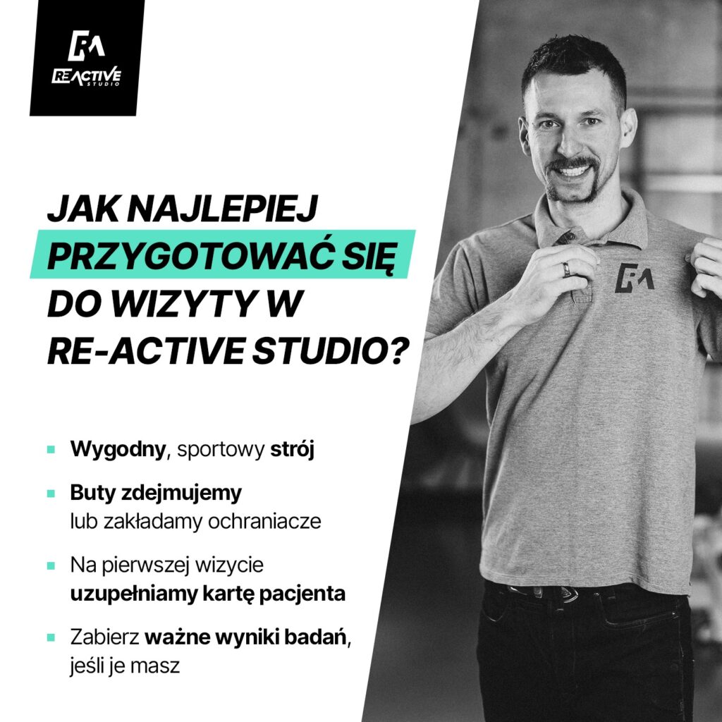 Infografika Jak przygotować się na pierwszą wizytę u fizjoterapeuty?